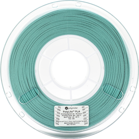 Пластик для 3D-принтера PolyMaker PolyLite PLA, 1.75 мм, 1 кг, Бирюзовый