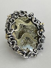 Симбирцит ( кольцо из серебра)