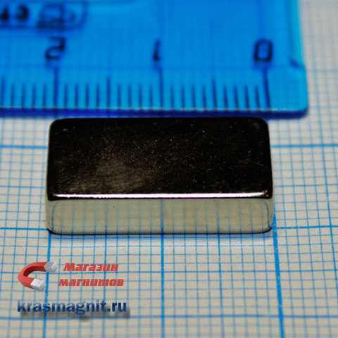 Неодимовый магнит (прямоугольник) 20х10х5 мм