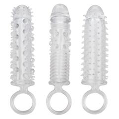 Набор из 3 прозрачных насадок 3 Piece Textured Extension Set - 