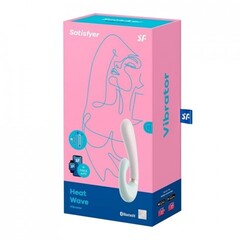 Смарт вибратор кролик с подогревом Satisfyer Heat Wave Connect App, мятный