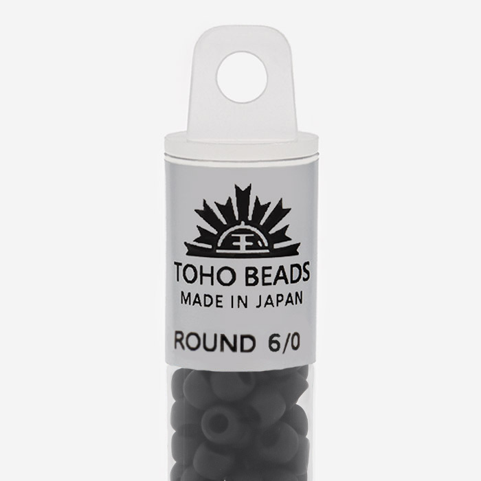 Японский бисер TOHO Round 6/0 (№49F), непрозрачный матовый