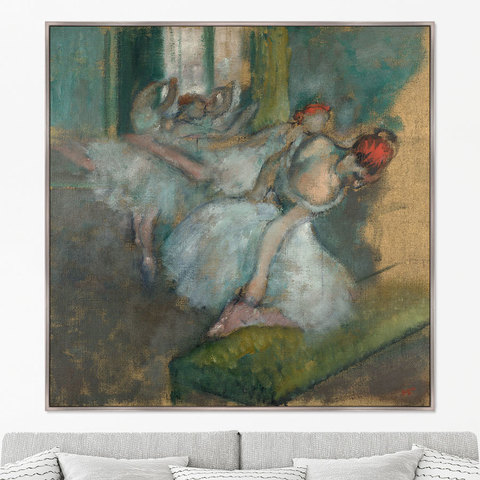 Эдгар Дега - Репродукция картины на холсте Балерины, 1890г.