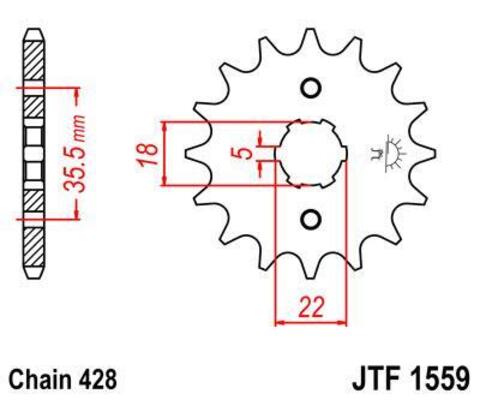 Звезда ведущая JTF1559 14