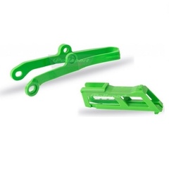 Ловушка цепи + слайдер Kawasaki KX250F 09-16/KX450F 09-15 зеленый