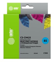 Картридж струйный Cactus CS-C9425 №85 голубой (29мл) для HP DJ 30/130