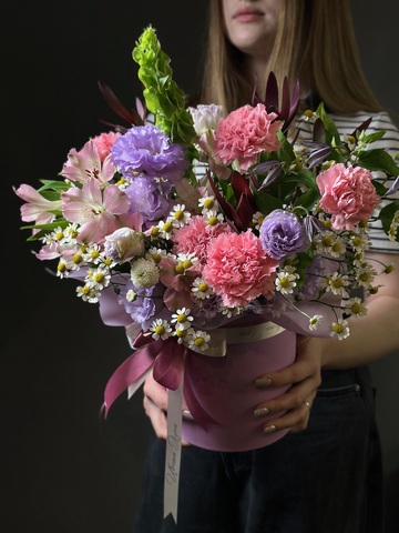 Цветы в коробке « Акварель чувств»