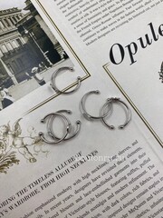 Основа для колец серебристая