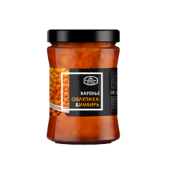 Варенье Облепиховое с Имбирем "Домашнее" / 300 г / стеклобанка / Сибирская ягода