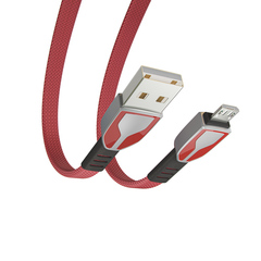 Кабель для зарядки BY Графика Micro USB, 1м, QC3.0, красный