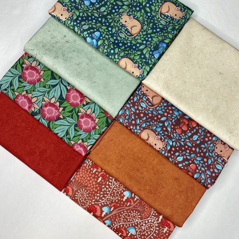 Набор ткани для пэчворка Счастливая звезда JulidoQuilt