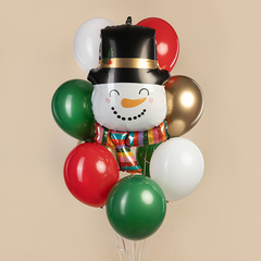 Фигура гелиевая Снеговик в цилиндре