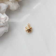 Подвеска Снежинка 12*8 мм, позолота, П104