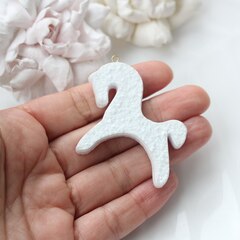 Подвеска Лошадка, хохлома, рельеф 50*45 мм, S006