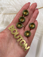 Пуговицы бронзовые с углублением в центре