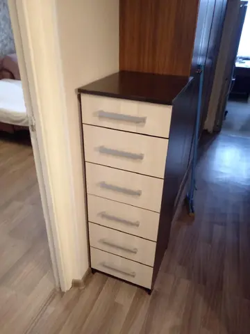 Комод с 6-ю ящиками Фиеста дуб крафт белый