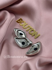 Пуговицы серебристые 