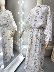 Вискоза с нейлоном, крэш вуаль, Цветочные иллюзии