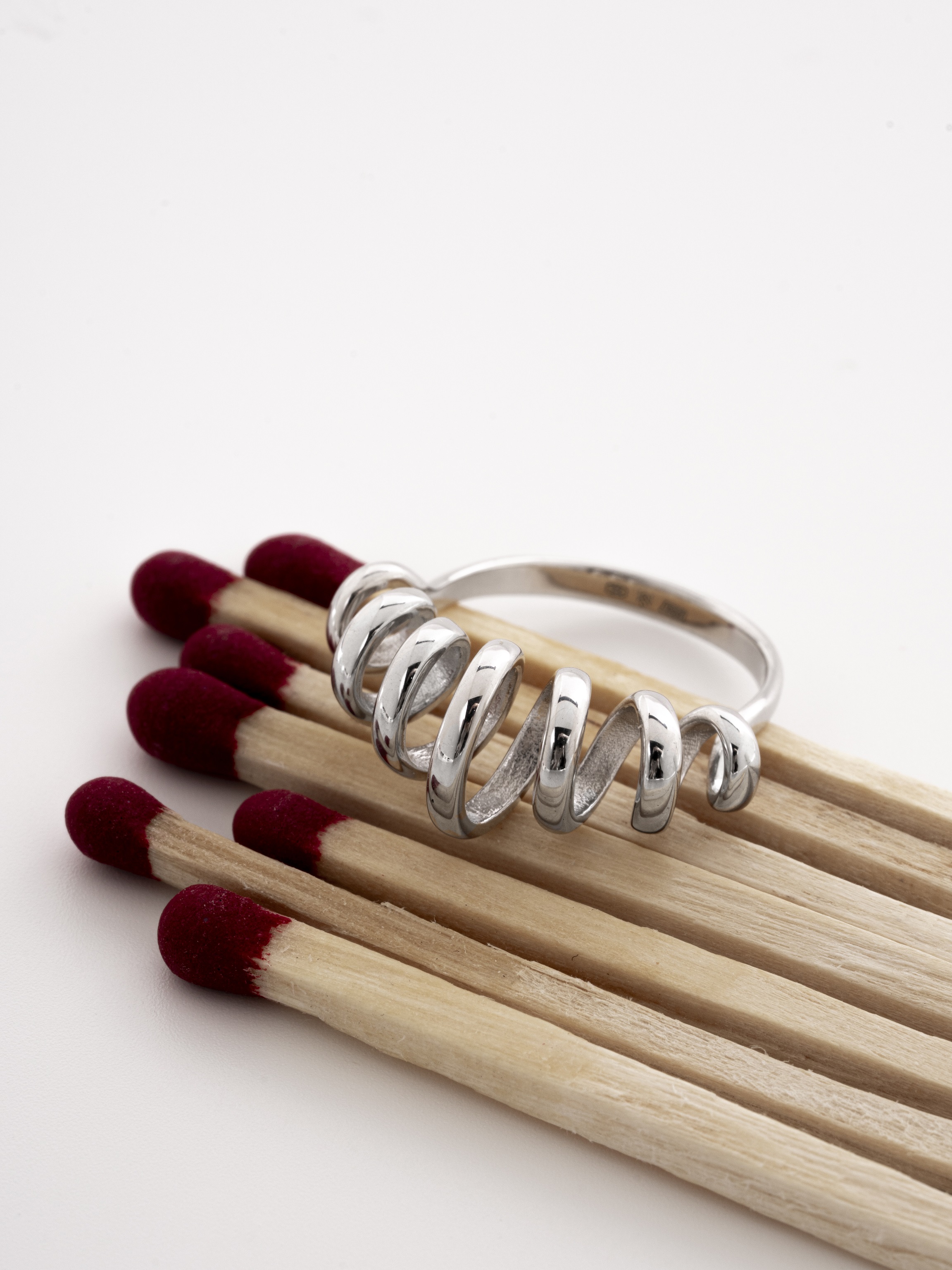 Кольцо Спираль