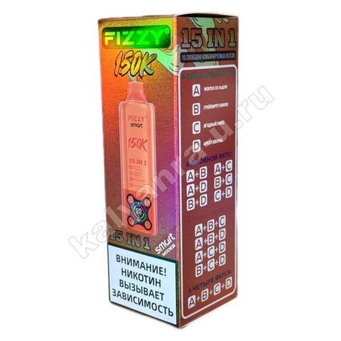 Fizzy Smart (15 в 1) 150K затяжек - Ментол со Льдом