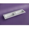 Ceramica Nova Grace CN7023WX Раковина мебельная прямоугольная с двумя чашами без отв. под смеситель, 161x45.7