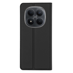 Чехол книжка из кожи черного цвета для Xiaomi Redmi Note 15 Pro Plus 5G и Poco M8 Pro 5G, серия Skin Pro Series от Dux Ducis