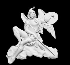 Силиконовый молд № 568 Рыцарь с крыльями правый