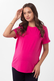 Футболка для беременных 18116 фуксия