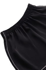 Шорты атласные Чёрный