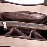 Сумка Саломея 479 македония тауп + шоколад