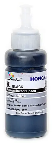 Чернила DCTec пигментные L4150 Black (черный) с дозатором 70 мл