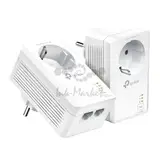 TP-Link TL-PA7027P KIT Комплект гигабитных Powerline-адаптеров AV1000 со встроенной розеткой