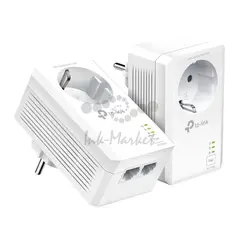TP-Link TL-PA7027P KIT Комплект гигабитных Powerline-адаптеров AV1000 со встроенной розеткой