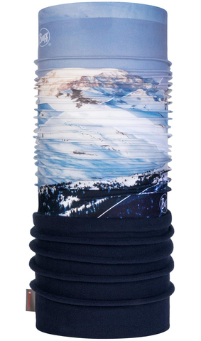 Элитная тёплая мультибандана BUFF® Mountain Collection Polar Mont Blanc Blue