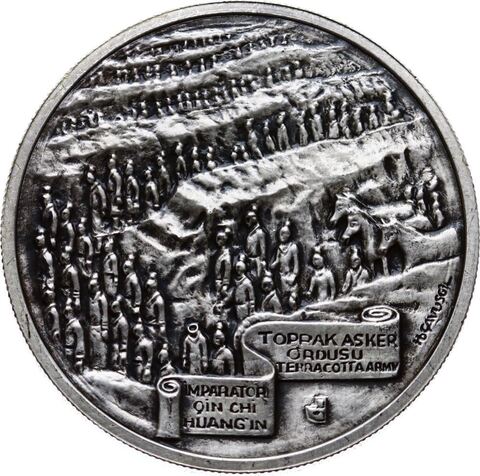 1000000 лир Терракотовая армия Великая стена. Турция 1997 год