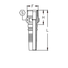 Фитинг DN 25 NPTF 1.1/4 Interlock TIEFFE