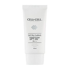 Cell By Cell Soft silky Sun Block SPF50+ PA+++ Солнцезащитный крем-шелк