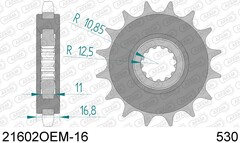 21602NR-16 Звезда передняя c демпфером AFAM (JTF580.16RB), 530 цепь