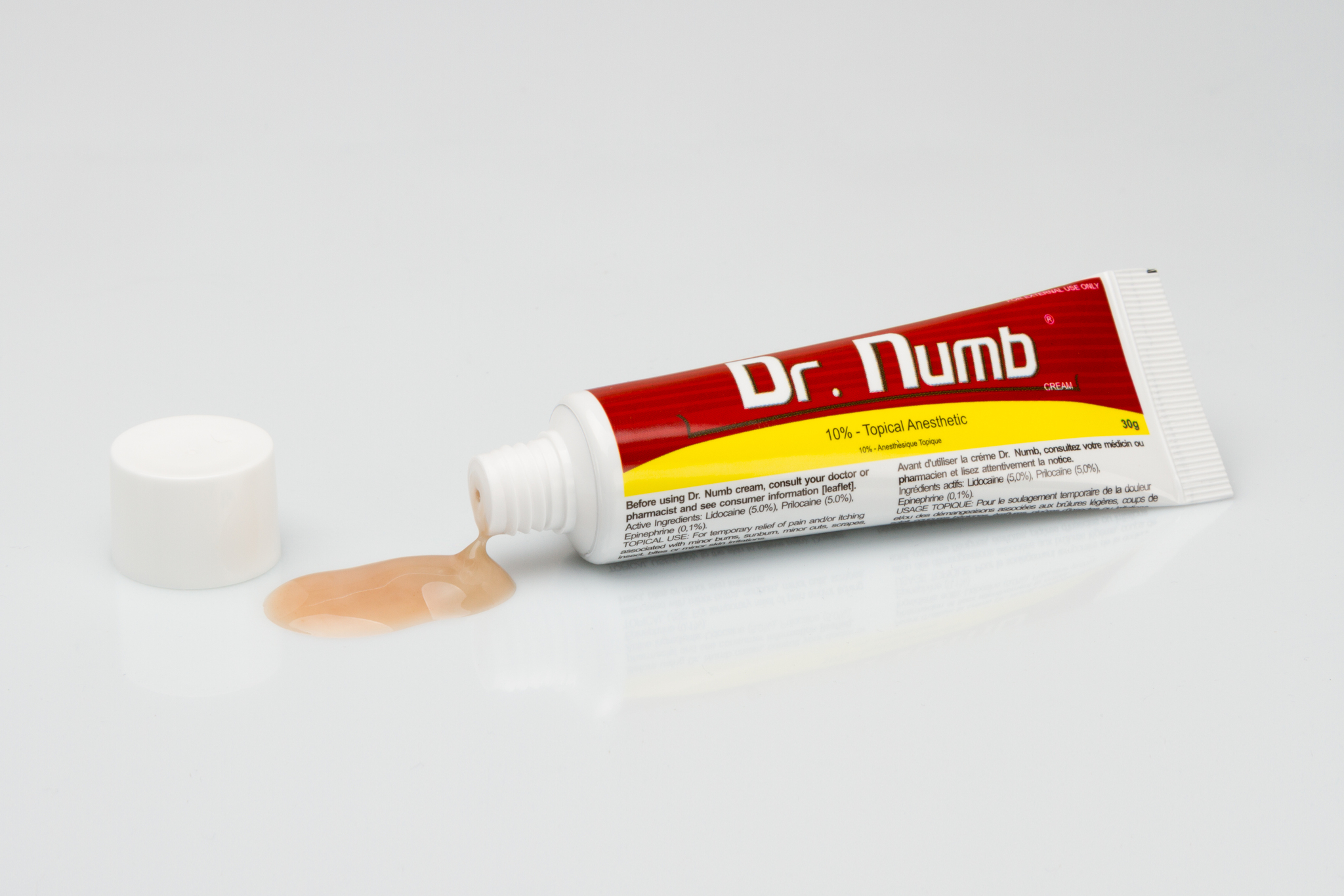 Охлаждающий крем Dr.Numb (Доктор намб) темно-красный 30 мл.