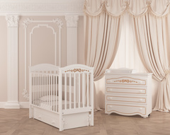 Кровать  детская К-2002-29м "Даниэль" Люкс маятник универсальный (орех)