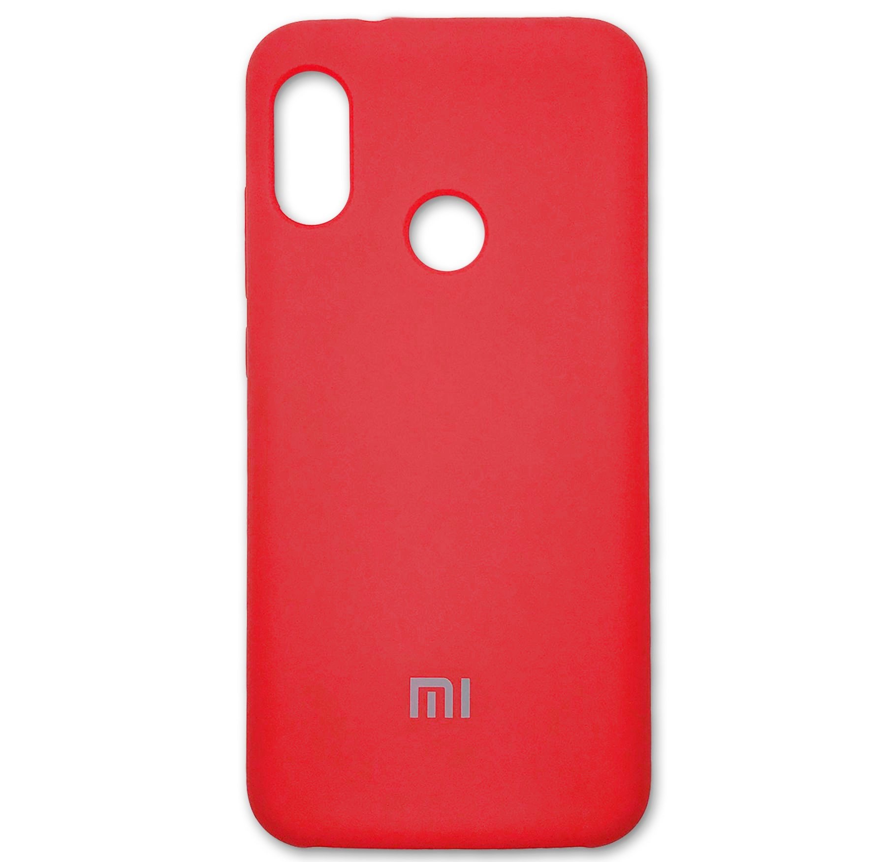 Силиконовый чехол Silicone Cover для Xiaomi Redmi Note 6 Pro: Красный