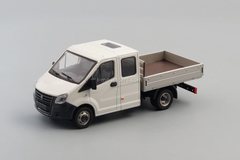 GAZelle Next GAZ A22R23 double cab white-gray 1:43 Nash Avtoprom