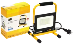 Прожектор СДО 06-50П переносной 6500К IP65 черный IEK LPDO603-050-65-K02