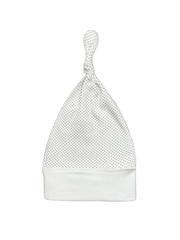 Шапочка-узелок Горошек beige