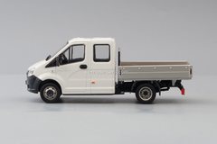 GAZelle Next GAZ A22R23 double cab white-gray 1:43 Nash Avtoprom