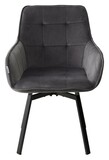 фото 2 Стул MAVERICK 360 град. поворот. BLUVEL-14 GREY/ черный каркас, М-City на profcook.ru