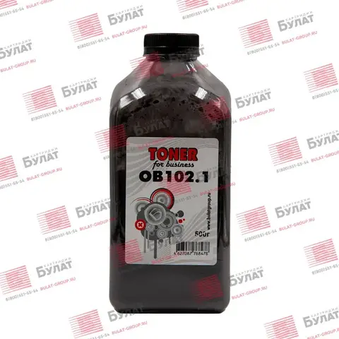 Тонер БУЛАТ OB102.1 для Oki (Чёрный, банка 500 г)