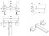 Cezares UNIKA-BLI3-03/24 UNIKA-BLI3-03/24 Смеситель для раковины встраиваемый на три отверстия, исполнение золото