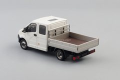 GAZelle Next GAZ A22R23 double cab white-gray 1:43 Nash Avtoprom