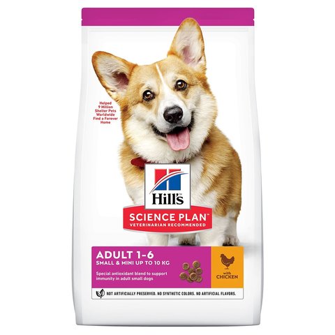 Hill's Science Plan сухой корм для собак мелких пород с курицей - 6 кг